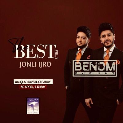 Benom kansertiga biletla bor yonma yon joyla