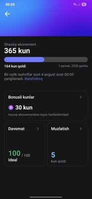 1Fit oyiga 195 000 so'm