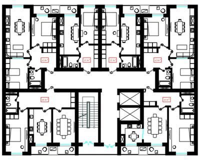 "Davr Residence"dan xonadon sotib oling 14 etajdan iborat