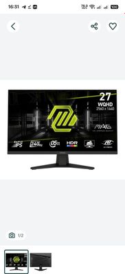 MSI - 27"" MPG 275CQRXF