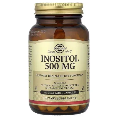 Solgar Inositol Инозитол Inzitol inaztol 100 растительных капсул