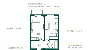 продаётся новостройка 38,87 кв в рассрочку Бектимирский район (AO)