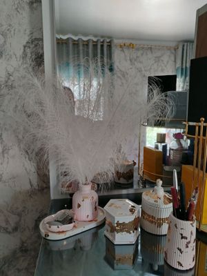 gipsdan yasalgan decor idishlar