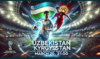 UZB VS KRG Futbolga biletlar bor