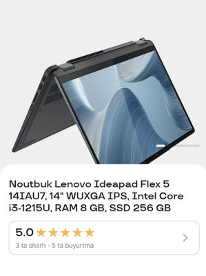 Noutbuk Lenovo Ideapad Flex 5 14IAU7, 14"