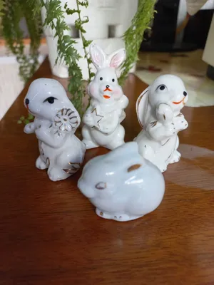 СССР фарфоровые "Щука" и "Зайцы-кролики".