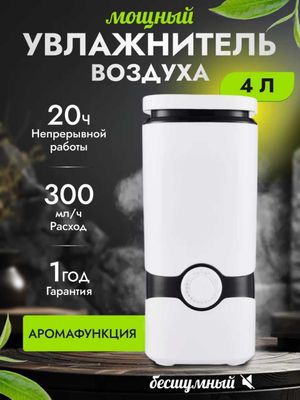 Увлажнитель воздуха для дома, с фильтром, гигрометром, аромадиффузор
