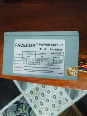 Блок питания для компьютера: FACECOM 450W - 220ватт