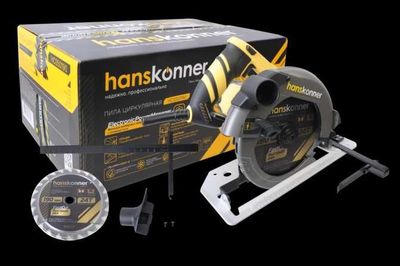 Дисковая циркулярная Hanskonner PLATINUM(ЕРМ)электр.диск190.пропил65мм