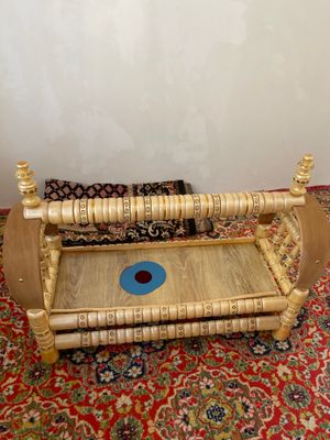 детский кровать бешик тумбочка люлька три в одном