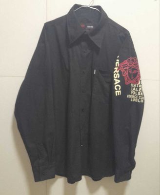 Рубашка Versace Jeans Couture / Black Long Sleeve Shirt / Rare.