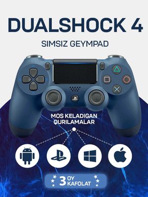 Joystik DualShock 4, Sony Playstation 4 uchun geympad, Bepul dostavka