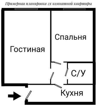 Срочно!!! Продается 1/2 комнатная квартира