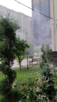 Mikroklimat quyoshdan saqlovchi setka ustanovka