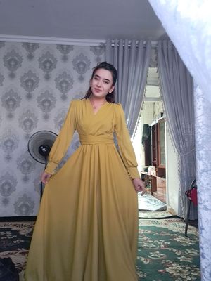 Harir matosidan oqshom libosi