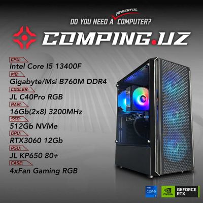 (NEW) 13400F/B760M/16Gb/512Gb/RTX3060