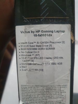 Продаётся ноутбук HP VICTUS I5
