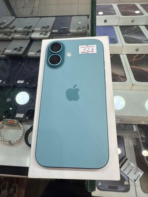 Apple iphone 16 128 gb teal batareka 100%