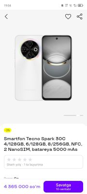 techno Spark 30 c
