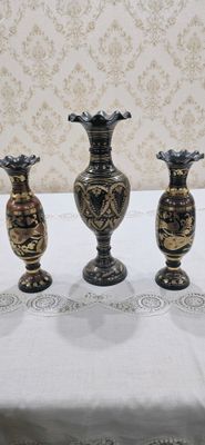 индийские вазы из латуни