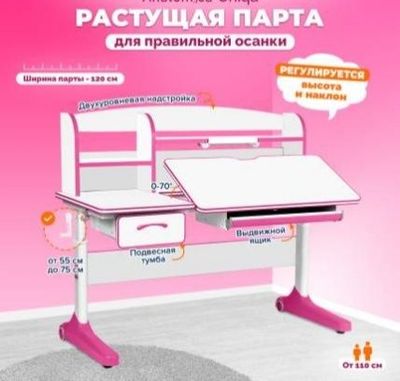 Растущая парта, эргономичный письменный стол