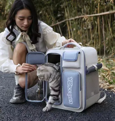 Переноска рюкзак для кошек щенков домашних животн