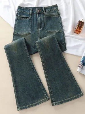 Джинсы на высокой посадке