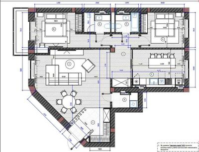 3-х комнатная квартир. в Габусе на французском посольстве ID: 1853