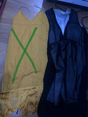 Платье жетое Zara , черное Корея