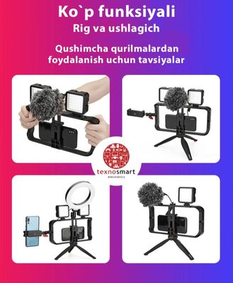 Kop funksiyali video rig sotiladi – professional kontent yaratuvchilar