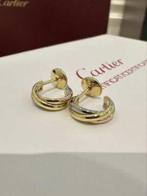 NEW Серьги Cartier Trinity Mini Model B830154