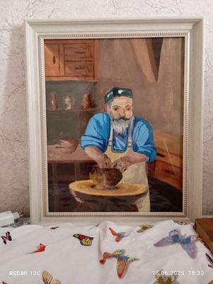 Рисунок дедушки - гончарника
