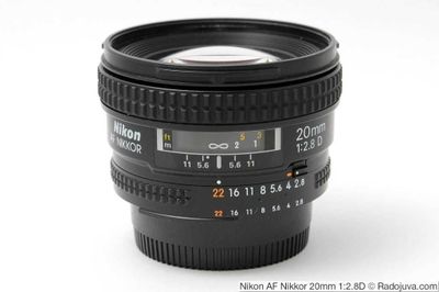 объектив NIKON AF NIKKOR 20MM 1:2.8 JAPAN