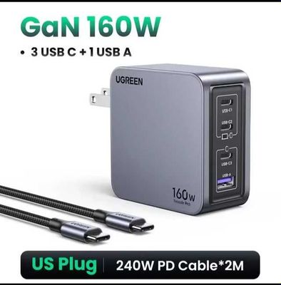 UGREEN 160W GaN зарядное устройство PD3.1