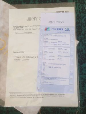 Jimmiy Choo  Karobka dakumnti bilan