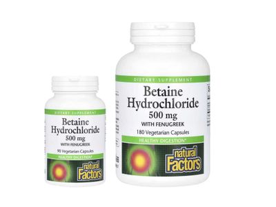 Natural Factors Betaine Hydrochloridek бетаина гидрохлорид