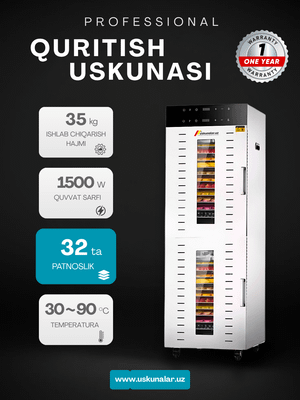 Sabzavotlar uchun US-16 degidratori,  quritgich