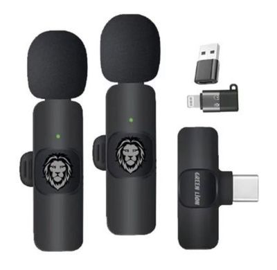 Беспроводной микрофон Green Lion 3 in 1 / Петличка