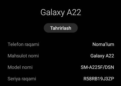 Galaxy A 22 samsung