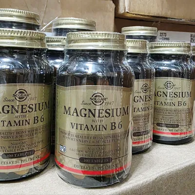 ДОСТАВКИ НЕТ Solgar Магний + витамин В6 100шт и 250шт Made in USA