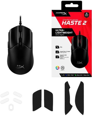 [Mishka] HyperX pulsefire haste 2. Black/White