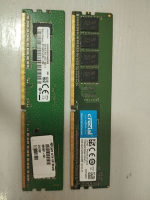 Оперативная память - Crucial DDR4 8GB (2400MHz)- Samsung 4GB (2400MHz)