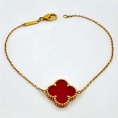 Золотой браслет в стиле Van Cleef & Arpels 750 пробы