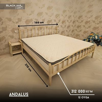 ANDALUS karkazli klassik krovat
