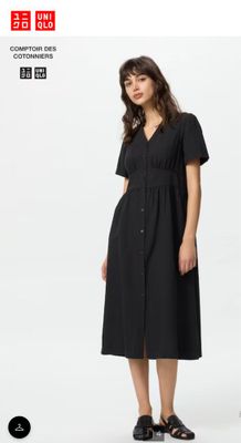 Черное платье Uniqlo