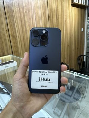 iphone 15pro blue 128gb 92%