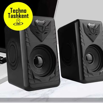 Колонки для компьютера Kisonli T008A, проводная компьютерная акустика