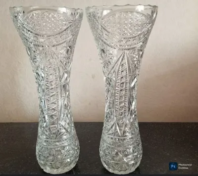 Хрустальные вазы для Вазы Новый Советский 2штук