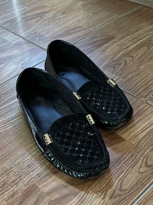 Черные женские макасины