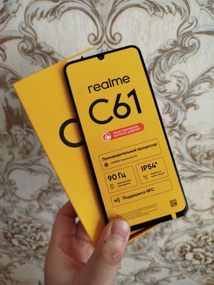 Realme C61 8/256 GB 5000 Mach ideal Korobka dokument arzon narxda